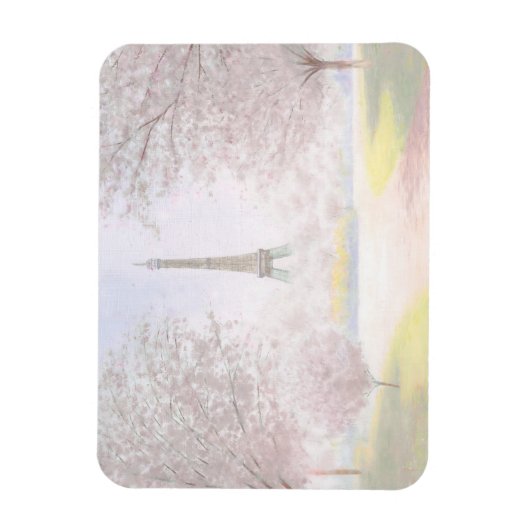 Magnet Flexible Joli Paris À Pastels (Vertical)