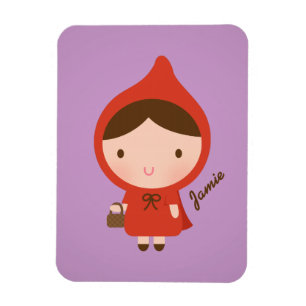 Magnet Flexible Joli Petit Chaperon Rouge Conte de Fées pour Fille