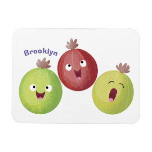 Magnet Flexible Joli trio gooseberry chantant dessin animé