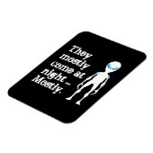 Magnet Flexible Jolie citation alien blanche noire (Côté Gauche)