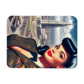Magnet Flexible Jolie épinglette militaire (Horizontal)