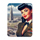 Magnet Flexible Jolie épinglette militaire (Vertical)