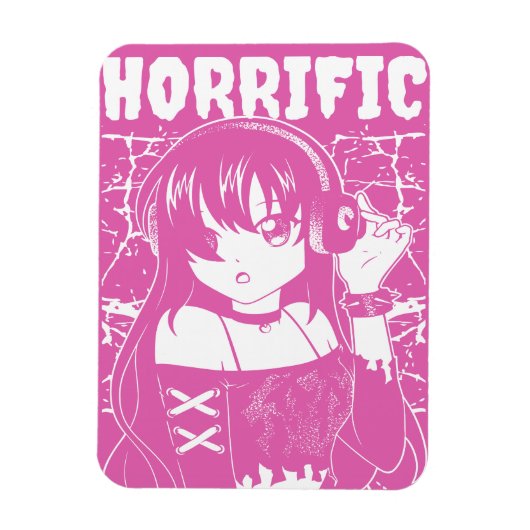 Magnet Flexible Jolie fille d'anime (Vertical)