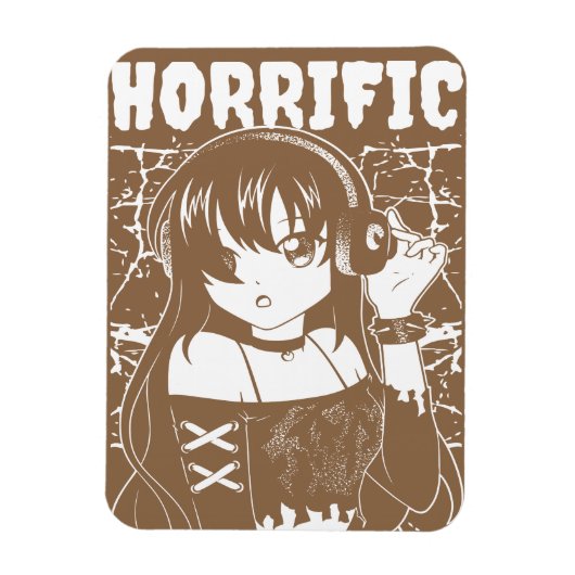 Magnet Flexible Jolie fille d'anime (Vertical)