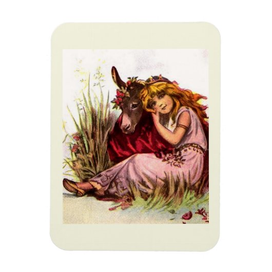 Magnet Flexible Jolie Fille Et Poney (Vertical)