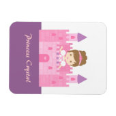 Magnet Flexible Jolie Fille Princesse dans un Conte de Fées de Châ (Horizontal)