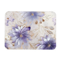 Jolie glam or perle violet blanc floral