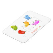 Magnet Flexible Jolie jellybeans bondissant dessin animé (Côté Gauche)