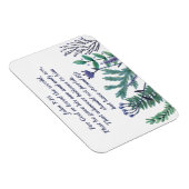 Magnet Flexible Jolie John 3:16 Jolie citation chrétienne florale (Côté Droit)