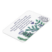 Magnet Flexible Jolie John 3:16 Jolie citation chrétienne florale (Côté Gauche)