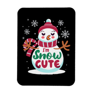 Magnet Flexible Jolie neige ! Embrassez le charme hivernal de Noël