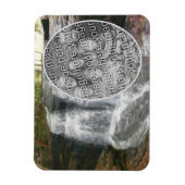 Magnet Flexible Jolie peinture à l'huile de cascade Ajouter votre  (Vertical)