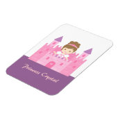 Magnet Flexible Jolie Princesse fille dans Pink Castle Fairytale (Côté Gauche)