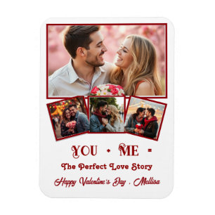 Magnet Flexible Jolie valentines personnalisées jour photo