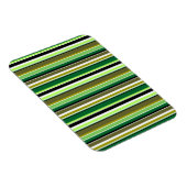 Magnet Flexible Jolies rayures vertes et blanches (Côté Droit)