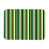 Magnet Flexible Jolies rayures vertes et blanches (Horizontal)