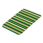 Magnet Flexible Jolies rayures vertes et blanches (Côté Gauche)