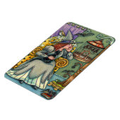 MAGNET FLEXIBLE JOLIMENT WITCH, CHAT & SES ANIMAUX, CAGE DE MAIN, (Côté Gauche)