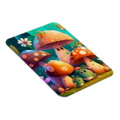 Magnet Flexible Jolis petits champignons verts mignons bébé (Côté Droit)