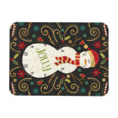 Magnet Flexible Jolly Otomi Holiday Snowman (Horizontal)