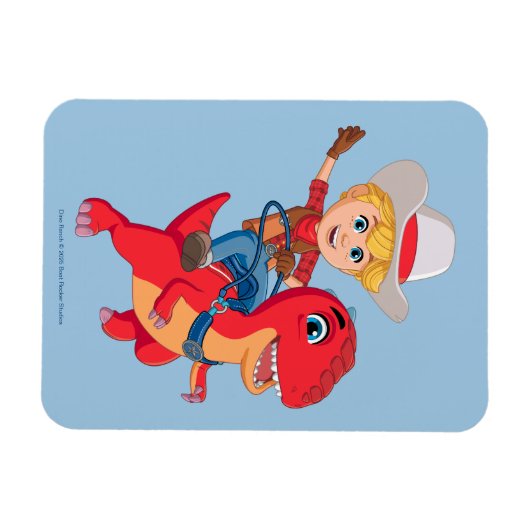 Magnet Flexible Jon et Blitz | Dino Ranch (Horizontal)