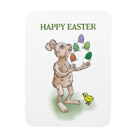 Magnet Flexible Jonglage Bunny de Pâques (Vertical)