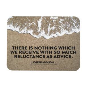 Magnet Flexible Joseph Addison Citation Inspirationnelle "Conseils