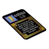 Magnet Flexible Joshua 1:9 Citation biblique de l'Ancien Testament (Côté Droit)