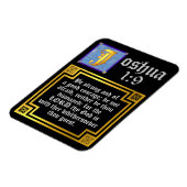 Magnet Flexible Joshua 1:9 Citation biblique de l'Ancien Testament (Côté Gauche)