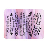 Magnet Flexible Joshua 1 9 Soyez fort Écriture biblique Verse (Horizontal)