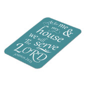 Magnet Flexible Joshua 24:15 Quant à moi et à ma maison nous ... (Côté Gauche)