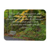 Magnet Flexible Josué 1:9 Bible Verse Écriture chrétienne (Horizontal)