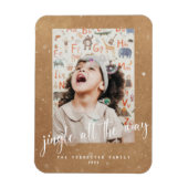 Magnet Flexible Jote Kraft Jingle Tout Le Chemin Script 2 Photo (Vertical)