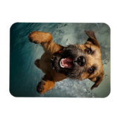 Magnet Flexible Jouer Chien nager Design sous-marin (Horizontal)