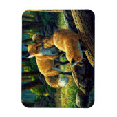 Magnet Flexible Jouer de mignons Pups Red Fox (Vertical)