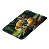 Magnet Flexible Jouer de mignons Pups Red Fox (Côté Gauche)