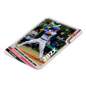 Magnet Flexible Joueur de baseball Custom Red (Côté Gauche)
