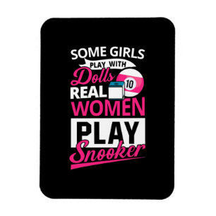 Magnet Flexible Joueur de billard Les Femmes Réelles Jouent Snoo