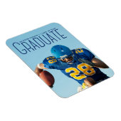 Magnet Flexible Joueur de football photographique avec décor de sc (Côté Droit)
