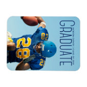 Magnet Flexible Joueur de football photographique avec décor de sc (Horizontal)