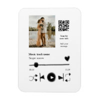 Joueur de musique couple personnalisé amour q r co