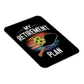 Magnet Flexible Joueur de pickleball Mon Plan de Retraite (Côté Droit)