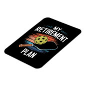 Magnet Flexible Joueur de pickleball Mon Plan de Retraite (Côté Gauche)