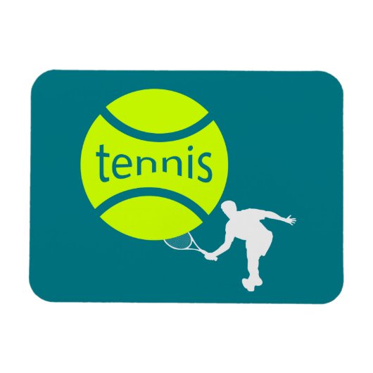 Magnet Flexible Joueur de tennis (Horizontal)