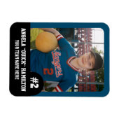 Magnet Flexible Joueur d'équipe sportive (3 po x 4 po) (Horizontal)