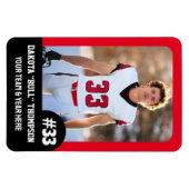 Magnet Flexible Joueur d'équipe sportive (4"x6") (Horizontal)