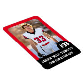 Magnet Flexible Joueur d'équipe sportive (4"x6") (Côté Droit)