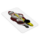 Magnet Flexible Joueur du Saxophone du Père Noël (Côté Droit)