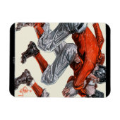 Magnet Flexible Joueurs De Football (Horizontal)