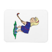 Magnet Flexible Joueuse de hockey sur gazon 2 (Horizontal)